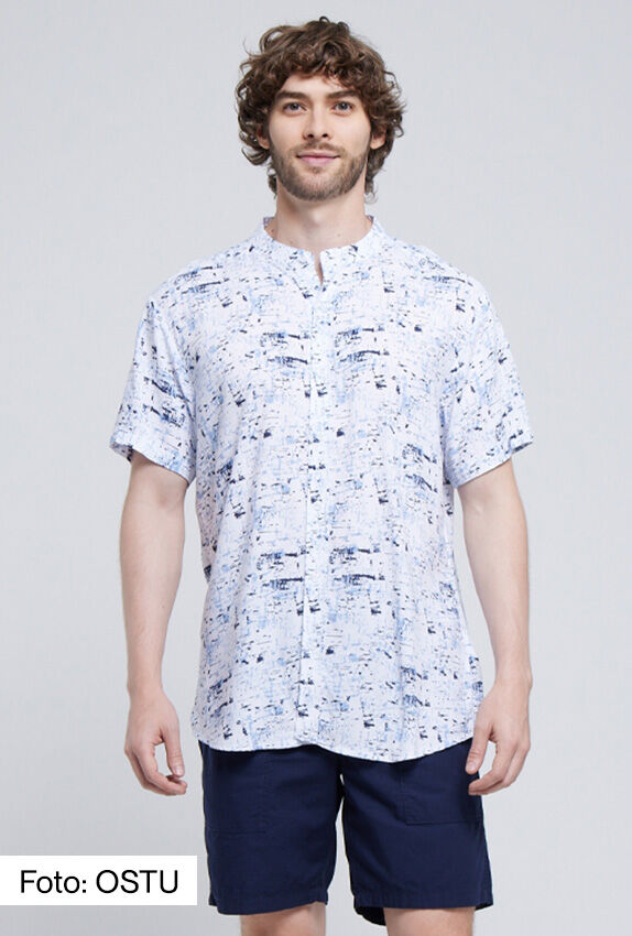 camisa estampada para hombre 